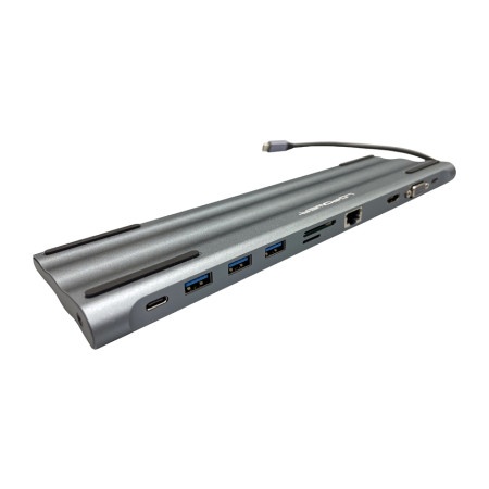 Lc power lc-hub-c-multi-8 usb type c hub rj45& hdmi antracite/black usb ( 23518 )