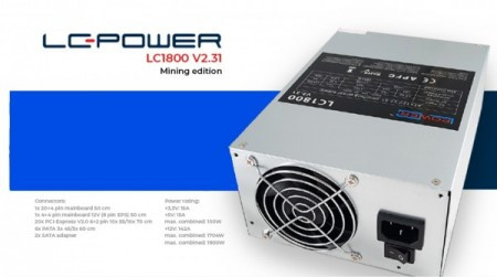 LC POWER Napajanje 1800W LC Power LC1800 ATX V2.31 Mining Edition