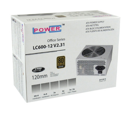 LC-Power napajanje 600W LC600-12 80Plus bronze, APFC v2.31 12cm fan