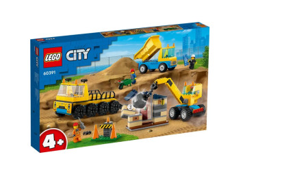 Lego city great vehicles construction trucks and wrecking ball crane ( LE60391 ) - Img 1