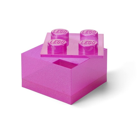 Lego kutija za odlaganje sa poklopcem (4): Svetlucavo roze ( 40090801 )