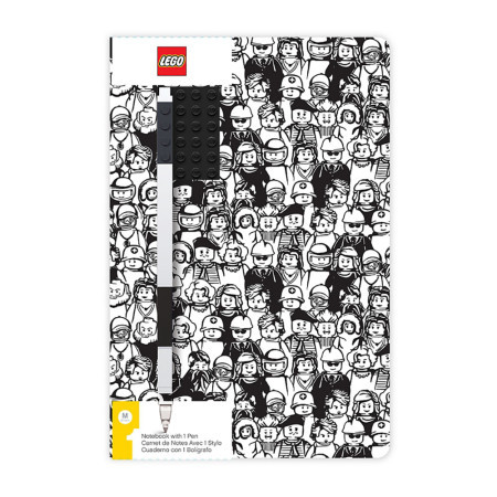 Lego set za pisanje sa minifigurom ( 52053 )dnevnik sa crnom gel olovkom ( 52379 ) - Img 1