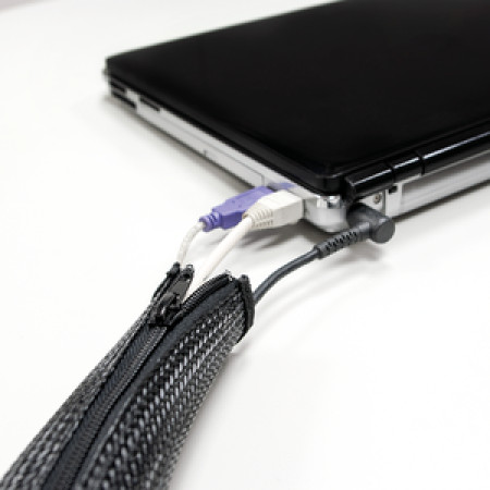 LogiLink fleksibilna zaštita za kablove sa rajfešlusom 1m x 30mm crna ( 1460 )