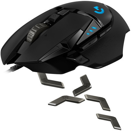 Logitech G502 corded gaming mouse hero black ( 910-005471 )