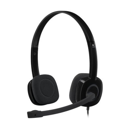 Logitech H151 wired stereo headset 3.5 MM black ( 981-000589 )