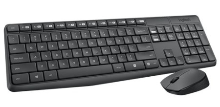 Logitech mk235 yu wireless desktop black Tast+mis usb wireless ( 22319 )