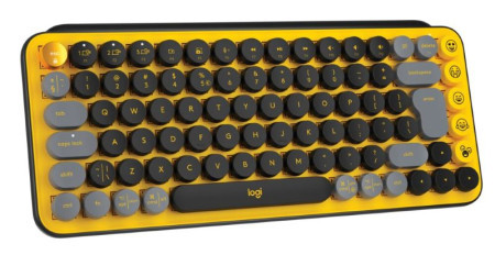 Logitech pop keyboard with emoji, blast yellow