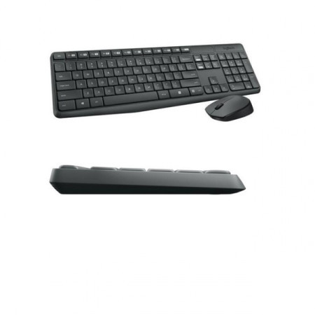 Logitech tastatura+miš USB wireless MK235 YU gray