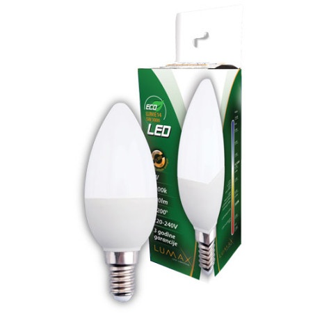 Lumax sijalica led eco lume14-5w 3000k 400 lm 50/1 ( 005572 )