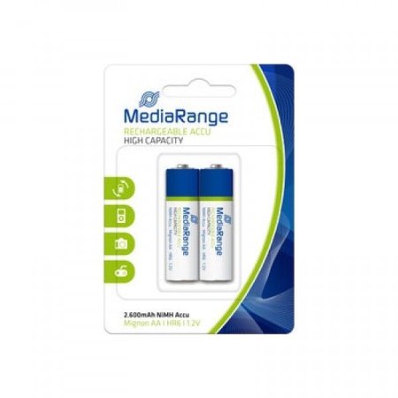 MediaRange MRBAT123 punjive baterije AA- NiMH Accu HR6  2.600mAh ( 123AA )-1