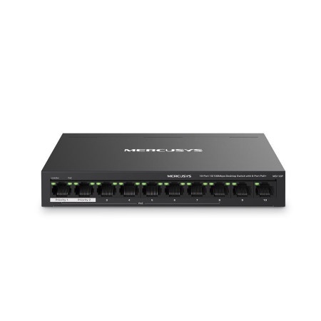 Mercusys ms110p Lan switch 10-port 10/100mbps desktop switch with 8-port poe+ (72860) ( 24128 )