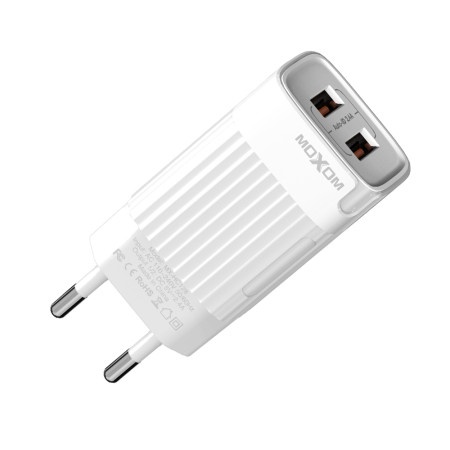 Moxom mx-hc128 2.4a 2xusb lightning beli Kucni punjac ( P1107 )