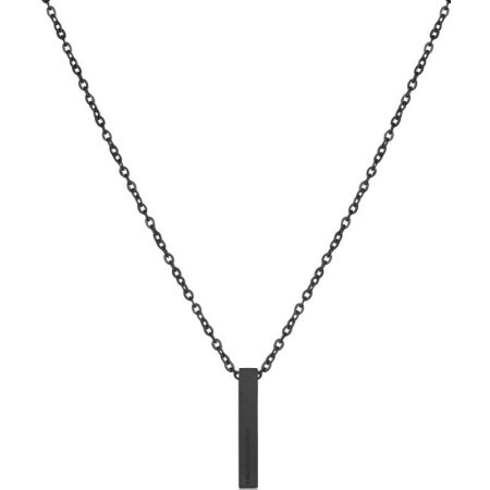 Muška santa barbara polo crna ogrlica od hirurškog Čelika ( sbj.6.5025.3 )