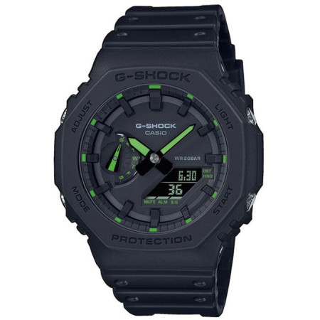 Muški casio g shock crni sportski ručni sat sa crnim silikonskim kaišem ( ga-2100-1a3er )