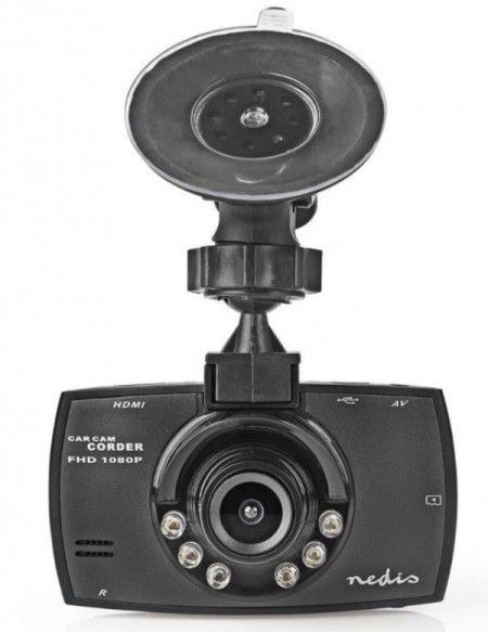 Nedis DCAM10BK dash cam, 1080p@30fps, 12.0 MPikel, 2,7&quot; LCD, parking senzor, detekcija pokreta, crna - Img 1