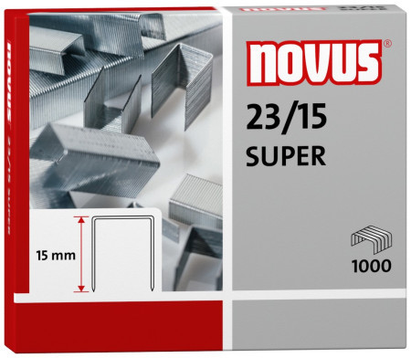 Novus klamerice 23/15 super, 1/1000, 120 listova ( 05KMN2315 ) - Img 1