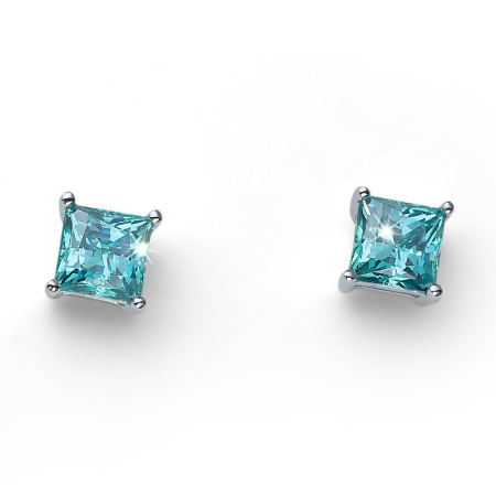 Oliver Weber ženske catch 925ag blue zircon mindjuše sa swarovski kristalom ( 62083.min ) - Img 1