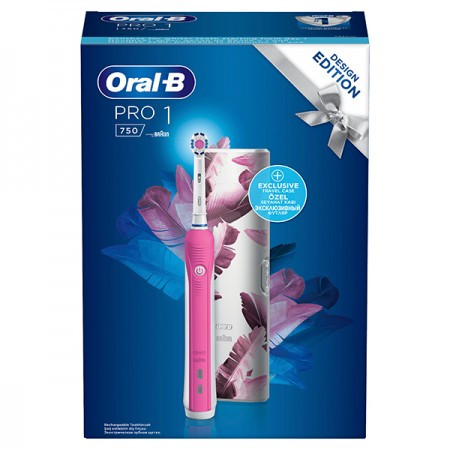 Oral-B pro1 750 pink+tc special edition giftbo ( 500445 ) - Img 1