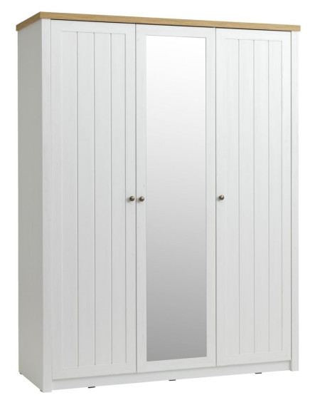 Ormar 162x210 cm bela/hrast