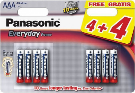 Panasonic LR03EPS/8BW AAA 8 kom Alkalne Everyday baterije