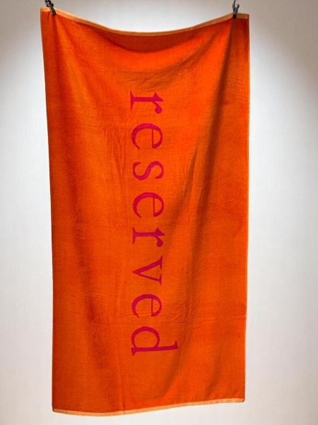 Peškir "Reserved" – 100% Pamuk, 160x80cm A35 ( VLK000668- "reserved"a35orange )