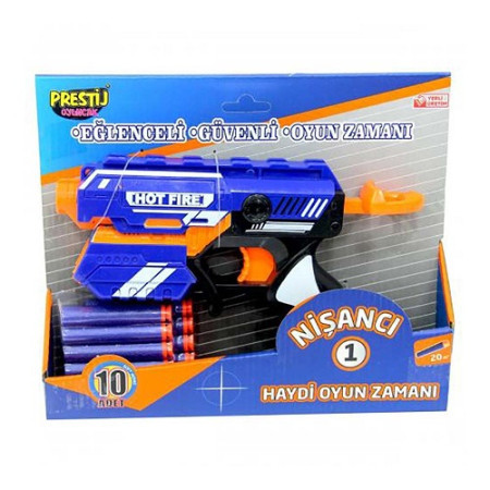 Pištolj Hot Fire sa 10 blaster metaka ( 064221 Pr ) - Img 1