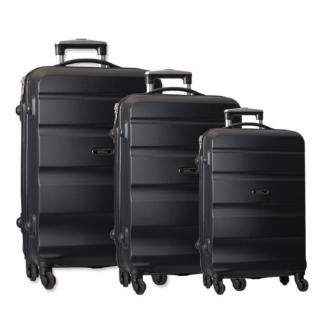 Porto, kofer, set 3 komada, ABS, crna ( 100095 ) - Img 1