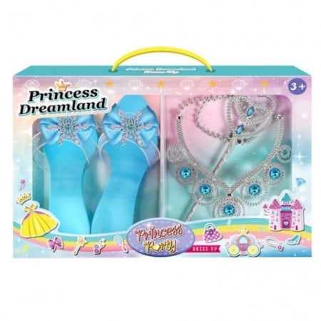 Princess Dreamland, set za ulepšavanje, papuče i ogrlica,plava ( 885290 )-1