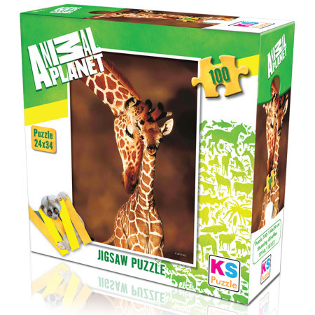 Puzzle 100 delova animal planet žirafa ( 32543 )