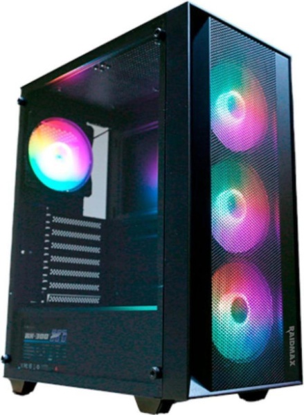 Raidmax vector 100 black 4 x rgb fan/window/650w kuciste