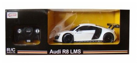 Rastar igračka RC automobil Audi R8 1:18 - bel, siv ( 6210734 ) - Img 1