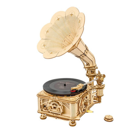 Robotime Classical Gramophone (Electric rotate mode & Hand rotate mode) ( 049479 )