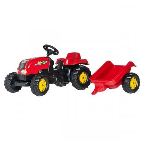 Rolly toys Kid Traktor na pedale sa prikolicom - crveni ( 12121 )