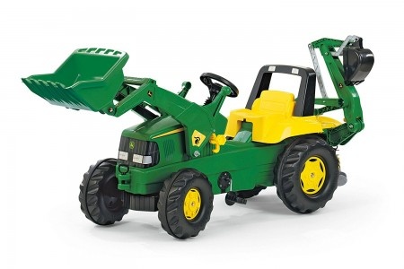 RollyToys Traktor Junior sa utovarivačem i prikolicom John Deere ( 811076 )