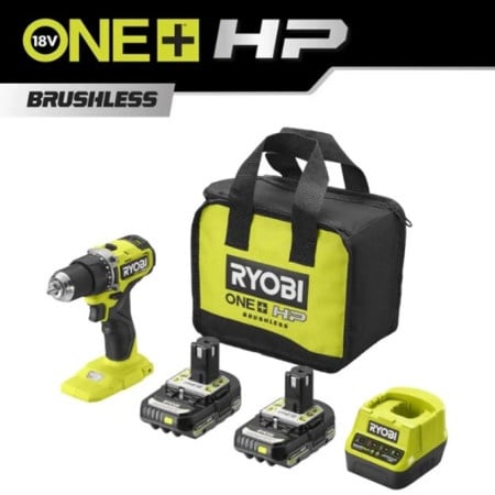 Ryobi Set - udarna bušilica (18V ONE+™ HP) sa 2 baterije (2Ah) i punjačem ( RDD18C-220S )