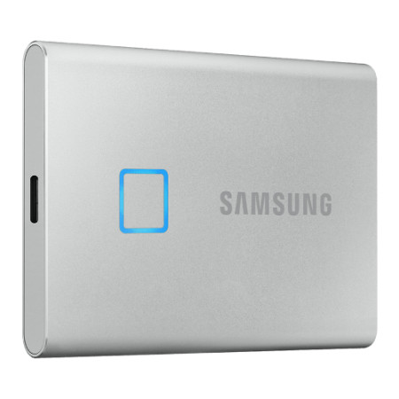 Samsung portable SSD 500GBB, T7 TOUCH silver ( MU-PC500S/WW )