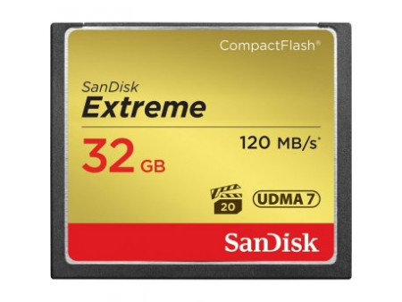 SanDisk CF 32GB Extreme 120 MB/s, 85MB/s write