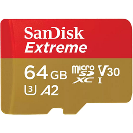 SanDisk SDXC 64GB extreme micro 170MB/s UHS-I class10 U3 V30+Ad