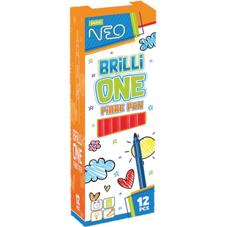 Sazio Brilli one, flomaster, crvena ( 103110 )-1