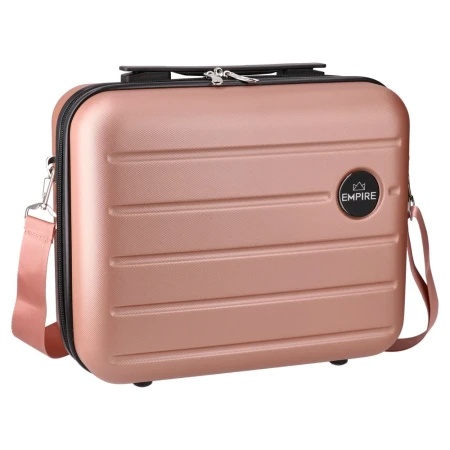 Sazio marseille neseser abs pink zlatna 14 inch ( 110302 )