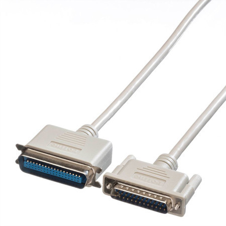 Secomp Roline Centronics Parallel Printer Cable DB25 M - C36 M grey 1.8m ( 1618 ) - Img 1