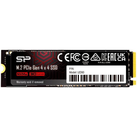 Silicon Power UD90 500GB SSD PCIe Gen 4x4 SSD UD90 - PCIe Gen4x4 & NVMe 1.4, 3D NAND, SLC Cache + HMB ( SP500GBP44UD9005 )