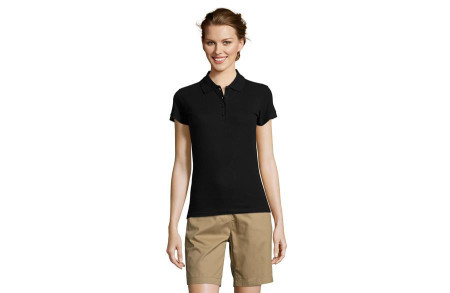 SOL'S People ženska polo majica sa kratkim rukavima Crna XL ( 311.310.80.XL )