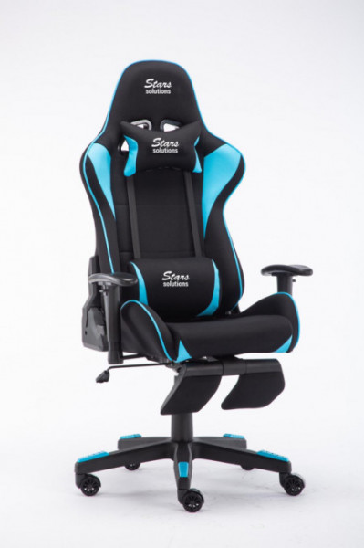 Stars Solutions stolica gaming RGC-9012 with footrest black blue