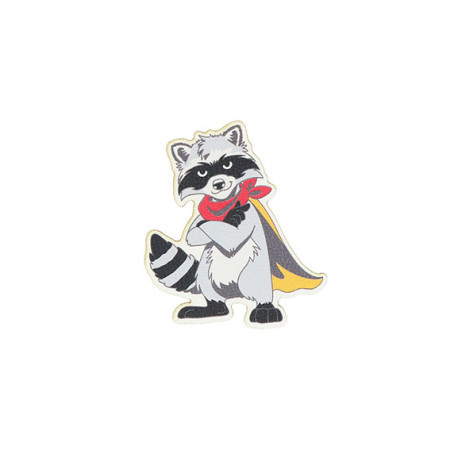 Stiker &quot;Raccon&quot; Patch Me 4/1 ( TTS 408209 ) - Img 1