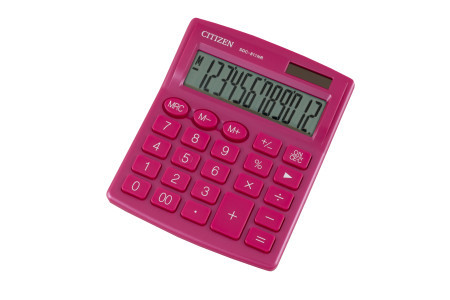 Stoni kalkulator SDC-812 color, 12 cifara Citizen roze ( 05DGC813I )
