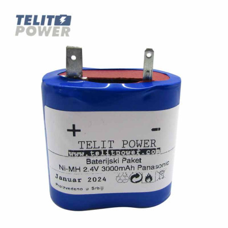 TelitPower baterija NiMH 2.4V 3000mAh PANASONIC za Zumtobel 04797088 ( P-2258 )