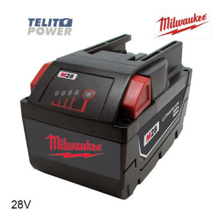 TelitPower baterija za ručni alat Milwaukee M28 Li-Ion 28V 5000mAh ( P-4102 )