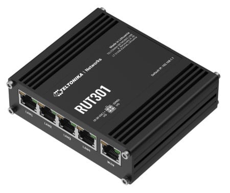 Teltonika RUT301 Ethernet Router, 1 x WAN, 4 x LAN, 1 x USB 2.0 ( 5524 )