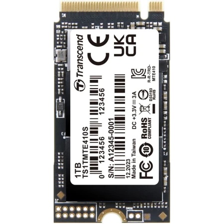 Transcend 1TB, M.2 2242, PCIe Gen4x4, NVMe, 3D TLC ( TS1TMTE410S )